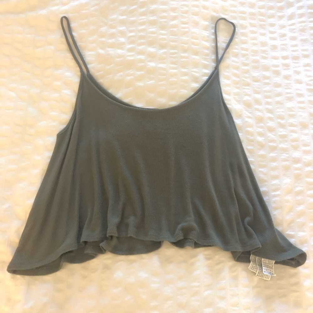 Green Crop Top